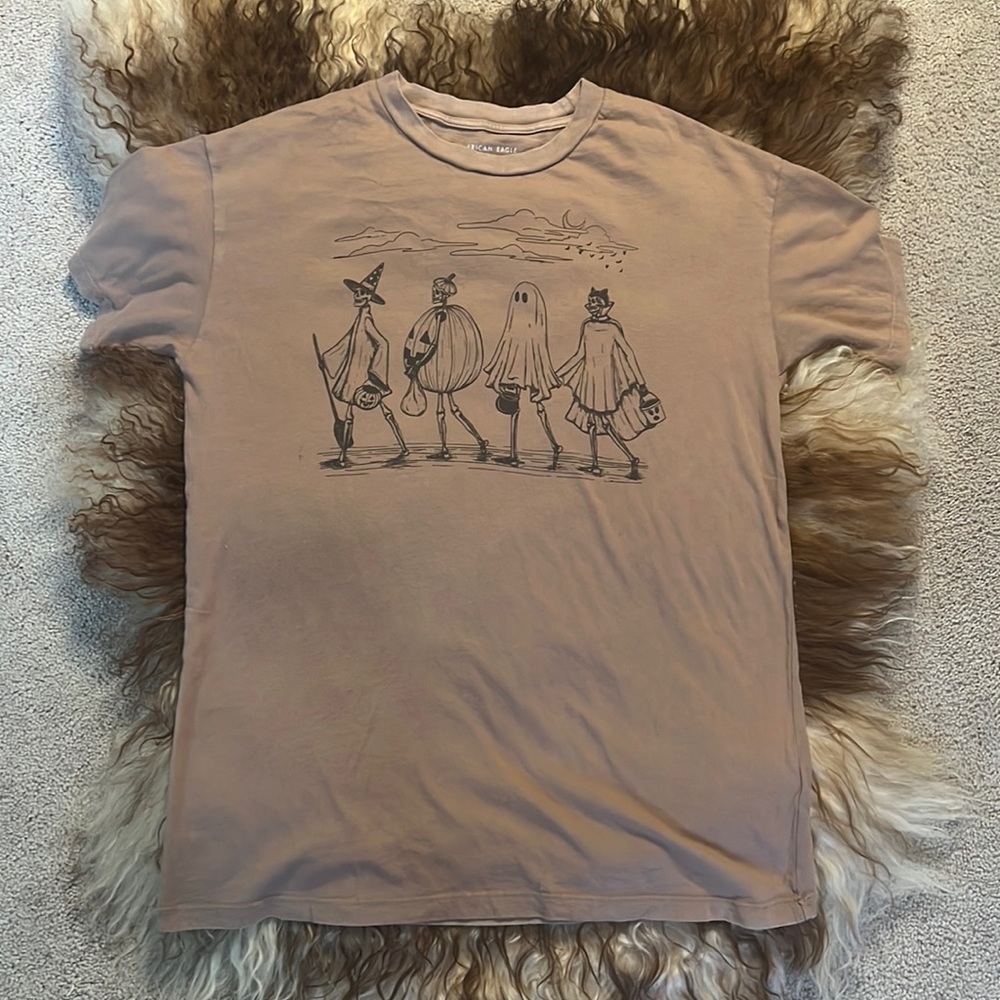 AMERICAN EAGLE Halloween 2022 Oversized Graphic Tee XXS
